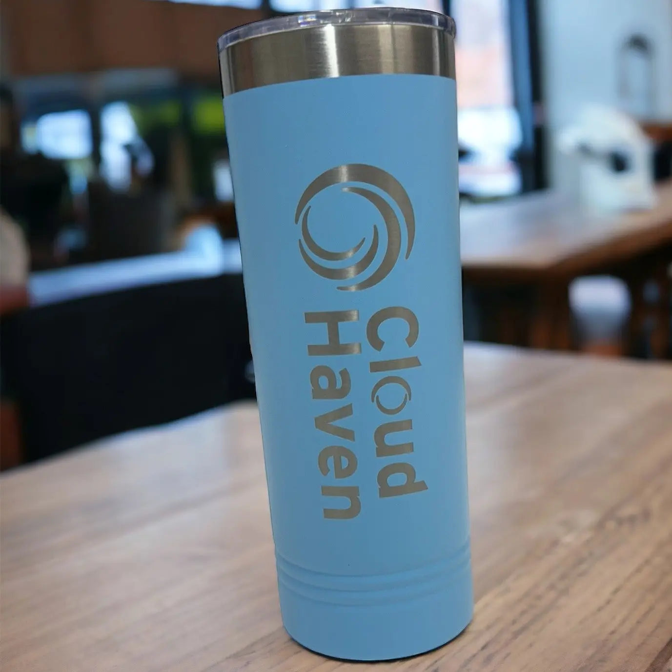 22oz custom laser engraved tumbler with business logo - personalized drinkware ideal for corporate gifts and promotional branding