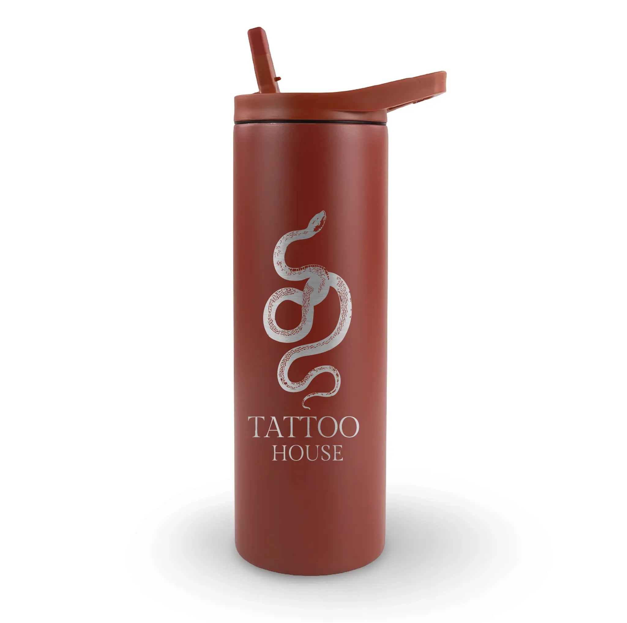 Custom 20oz laser engraved tumbler with personalized design - insulated stainless steel cup ideal for custom text, logos, and names