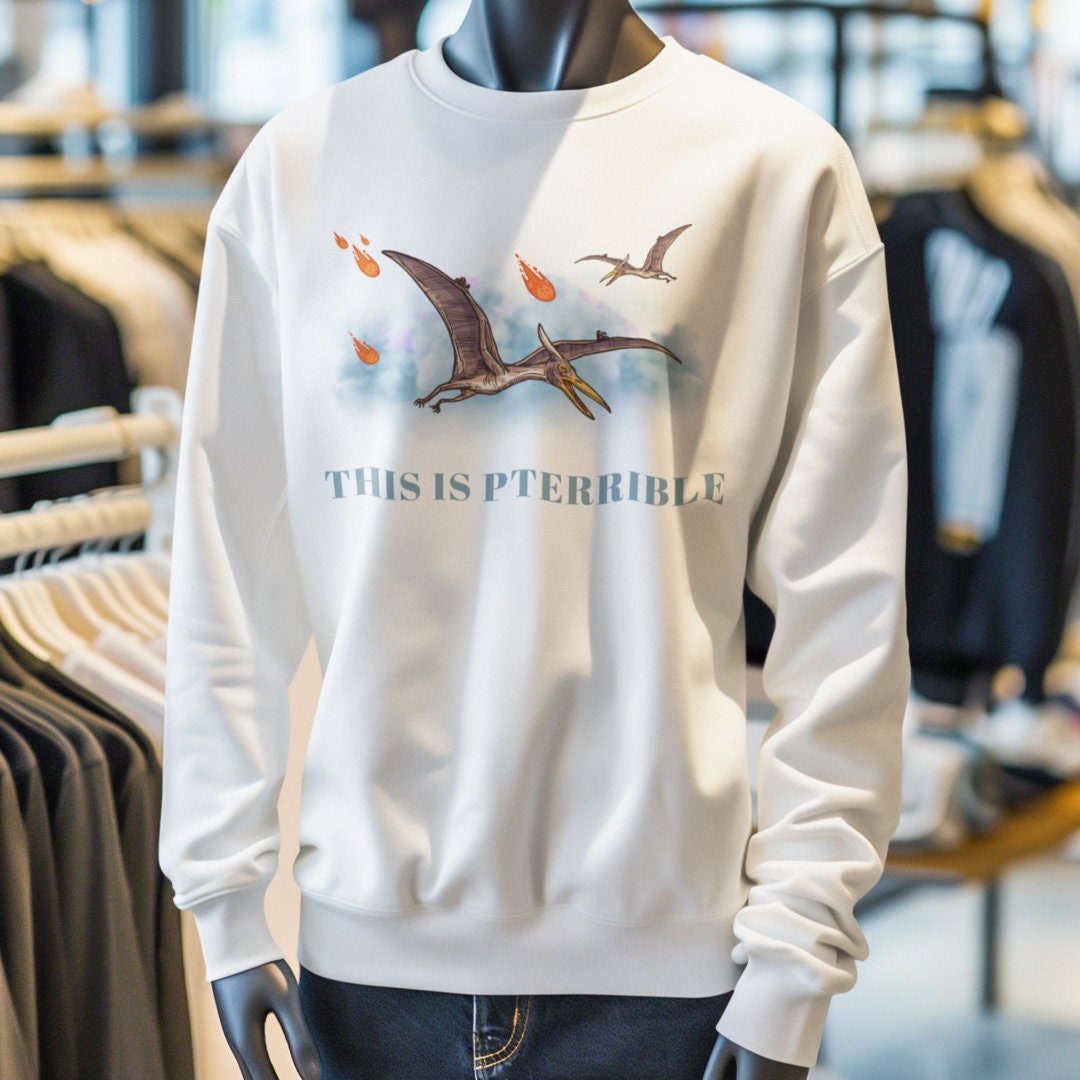 'This Is Pterrible' Crew Neck Sweater