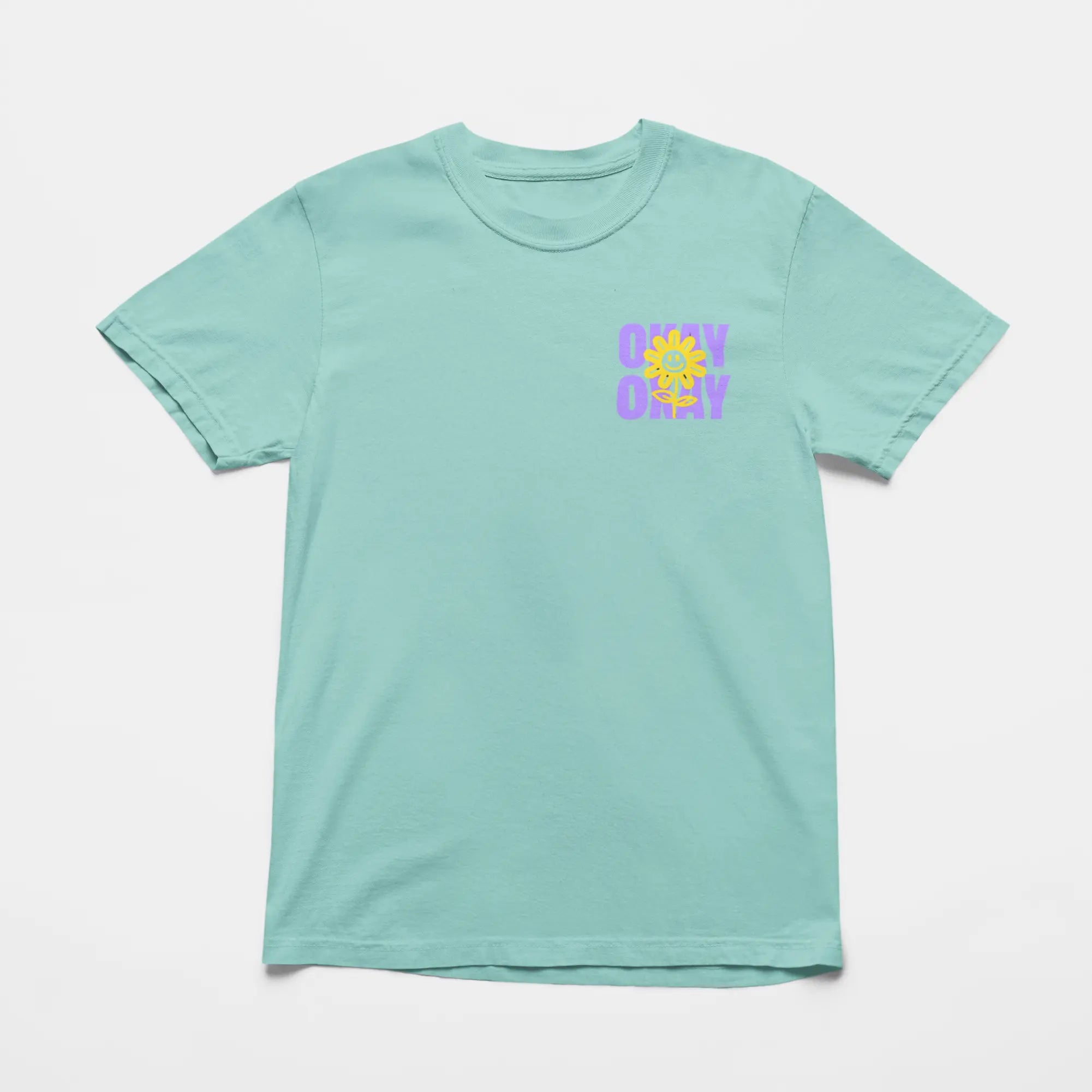 Comfort Colors back view lifestyle "It's Gonna Be Okay" oversized tee - mental health awareness comfort shirt