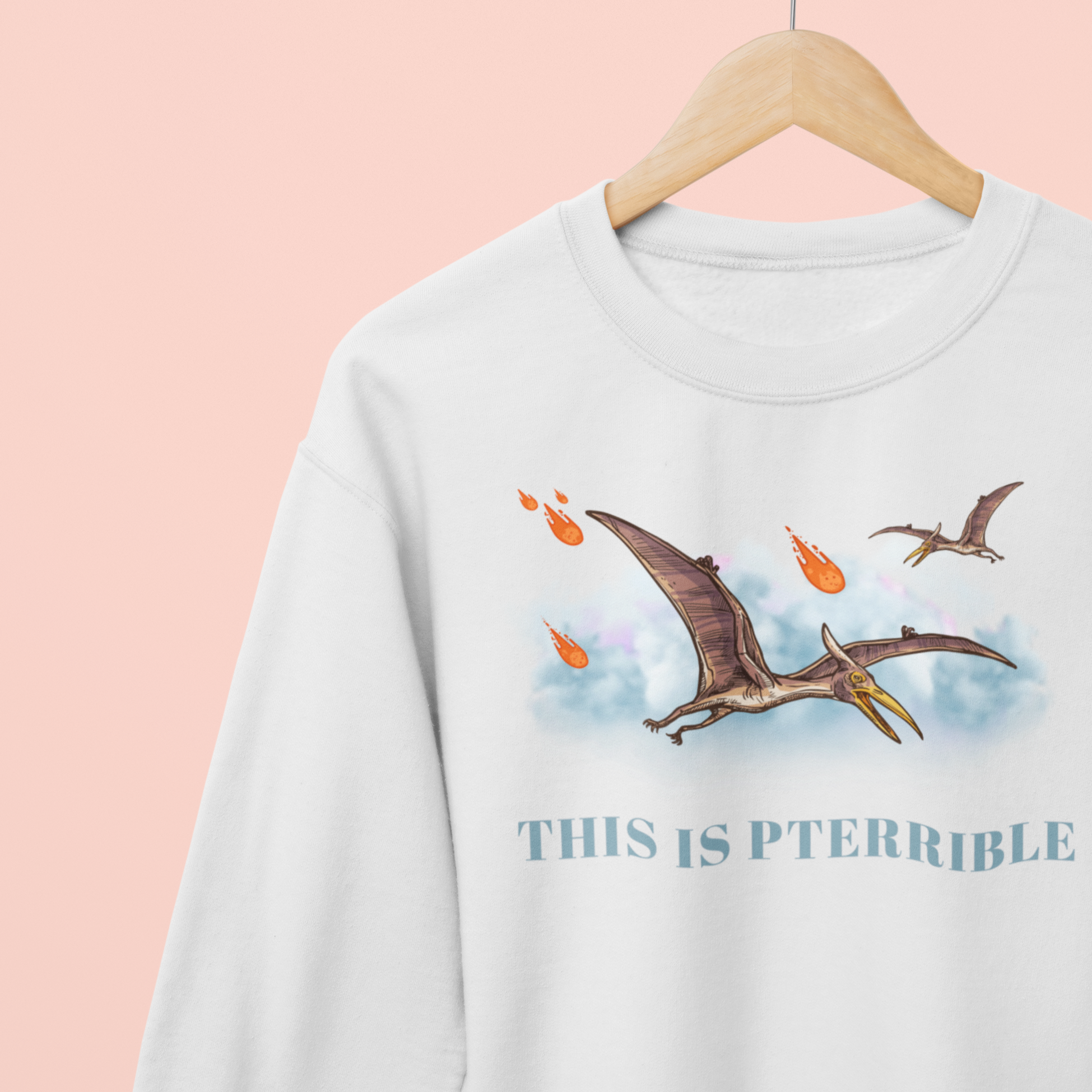'This Is Pterrible' Crew Neck Sweater