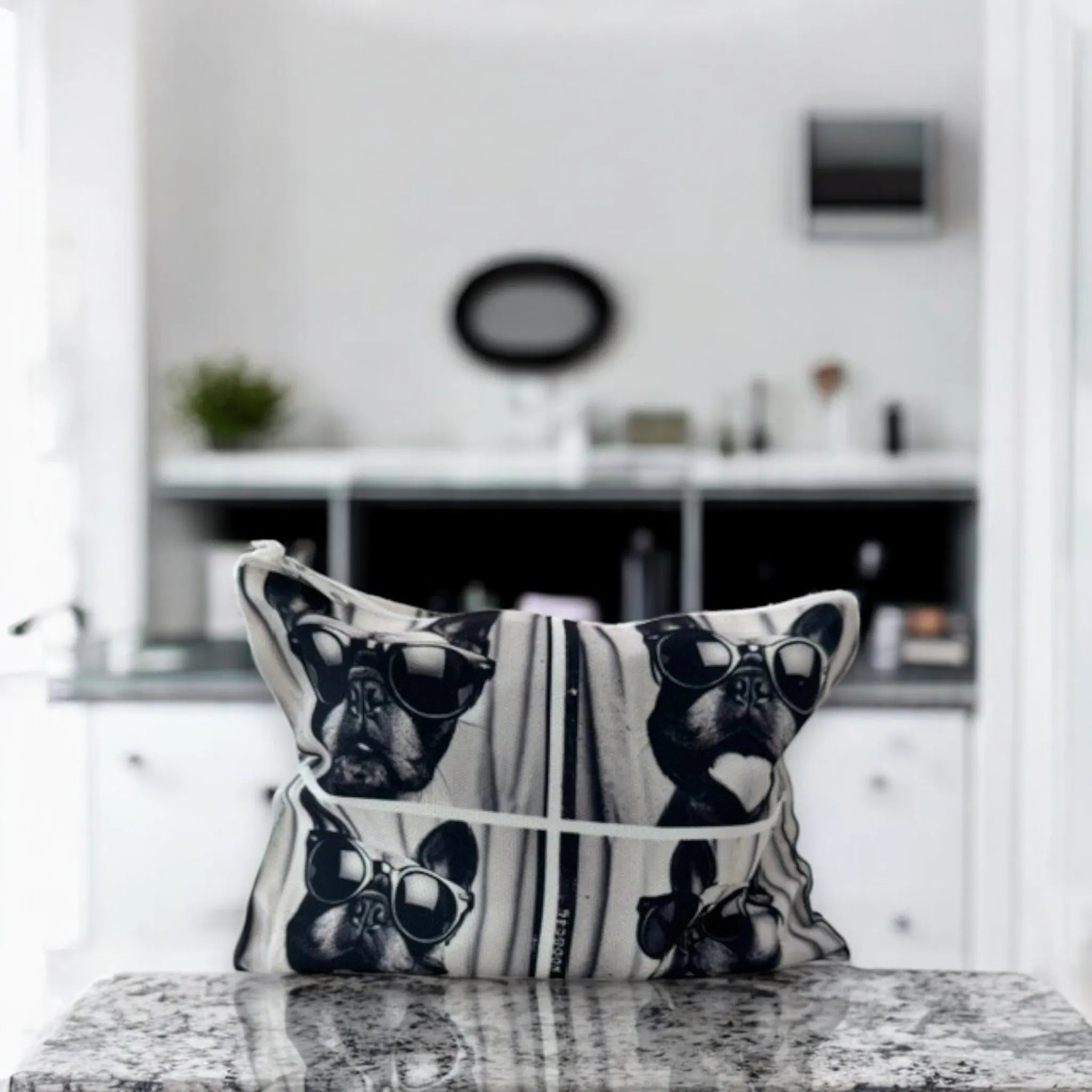 Frenchie Photo Booth Makeup Bag