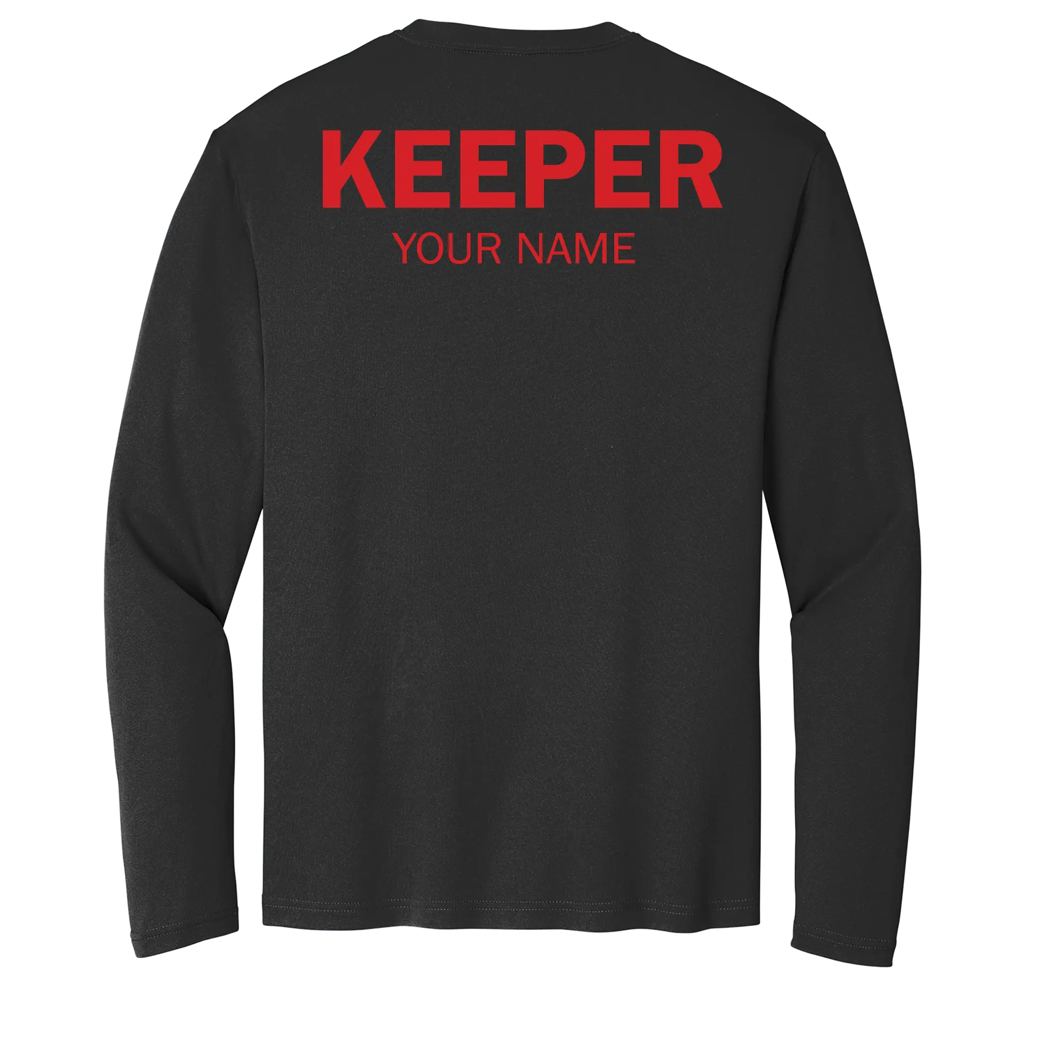 Custom Long Sleeve Adult Shutout GK Academy Performance Tee