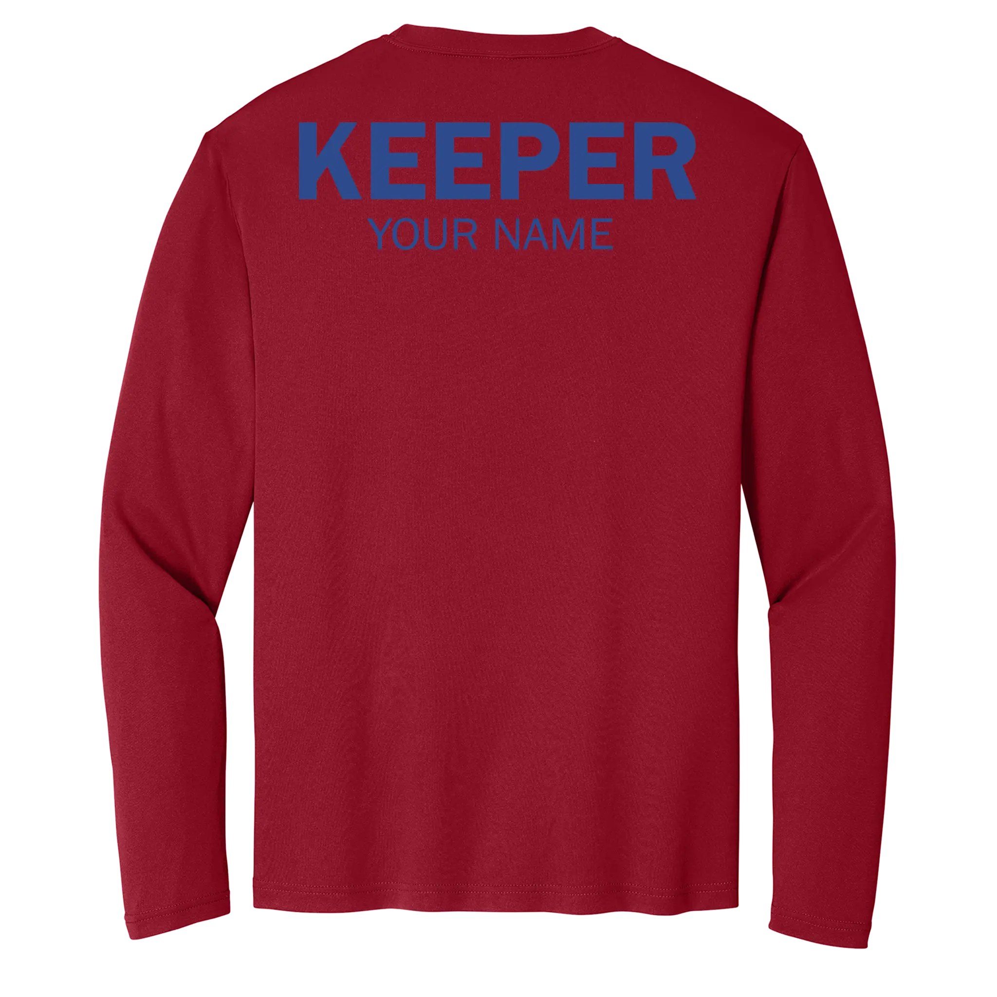 Custom Long Sleeve Adult Shutout GK Academy Performance Tee