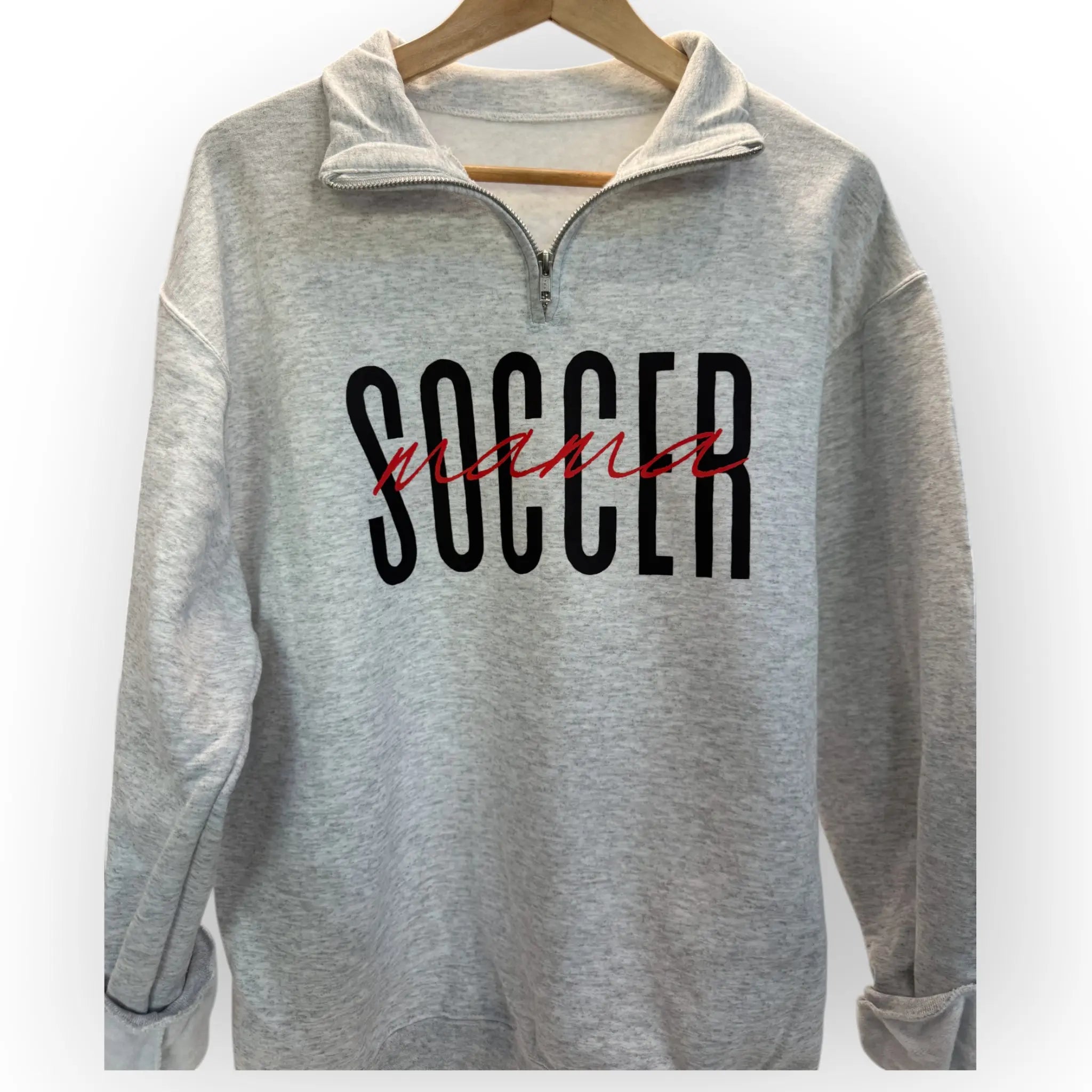1/4 Zip Sports Mama Sweaters