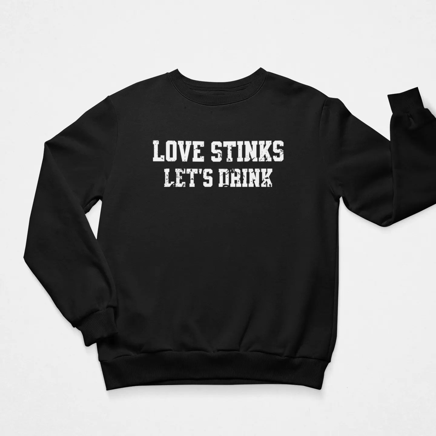 Valentine's themed crewneck sweatshirt front view - romantic apparel for love day celebrations and gift giving