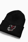 beanie with varsity-style lettering - athletic sports winter hat for athletes who embrace the grind year-round