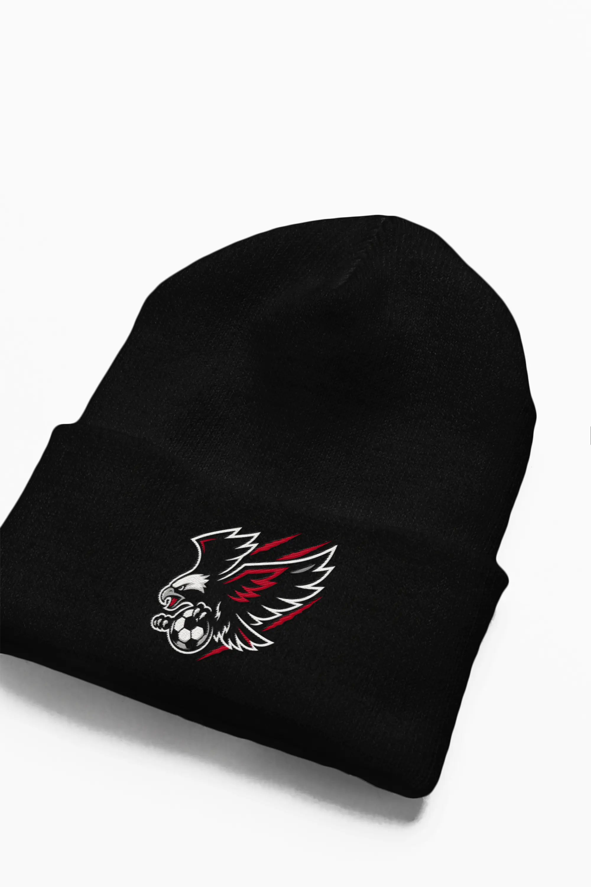 beanie with varsity-style lettering - athletic sports winter hat for athletes who embrace the grind year-round