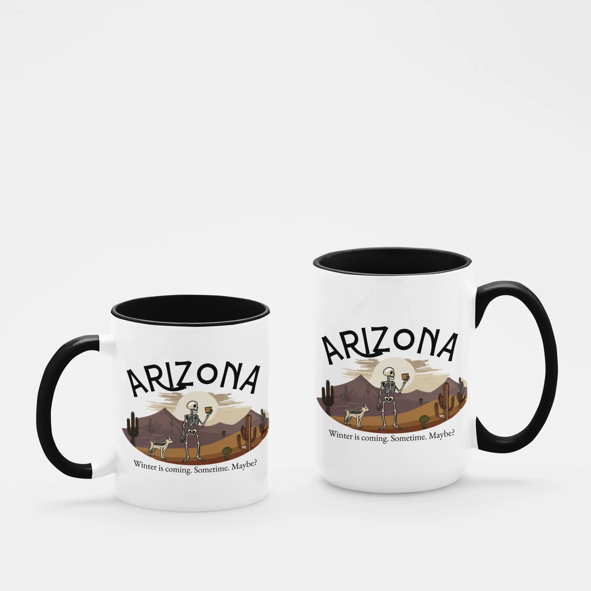 Studio shot of 15oz coffee mug - durable ceramic drinkware dishwasher and microwave safe for everyday use