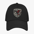 embroidered logo hat with varsity-style design - athletic sports baseball cap for athletes and parents who live the grind