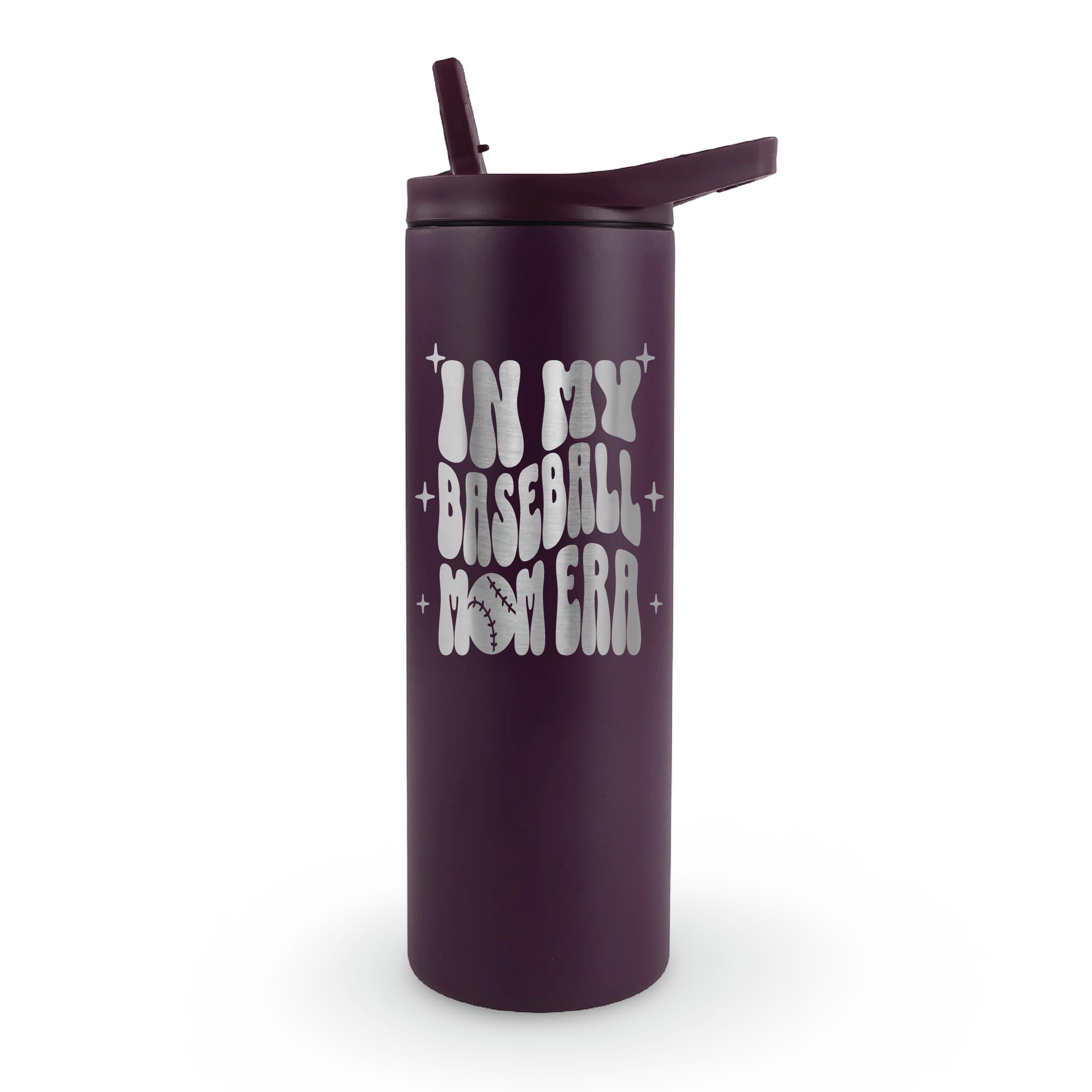 In My Baseball Mom Era 20 oz Laser Etched Tumbler