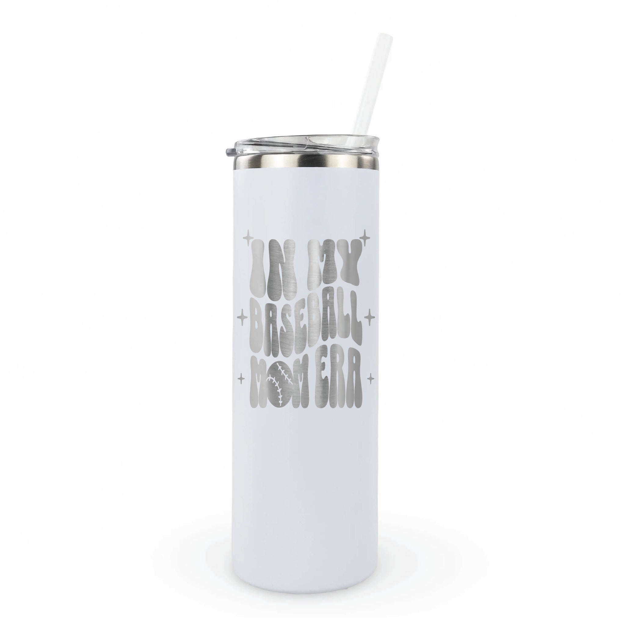 In My Baseball Mom Era 20 oz Laser Etched Tumbler