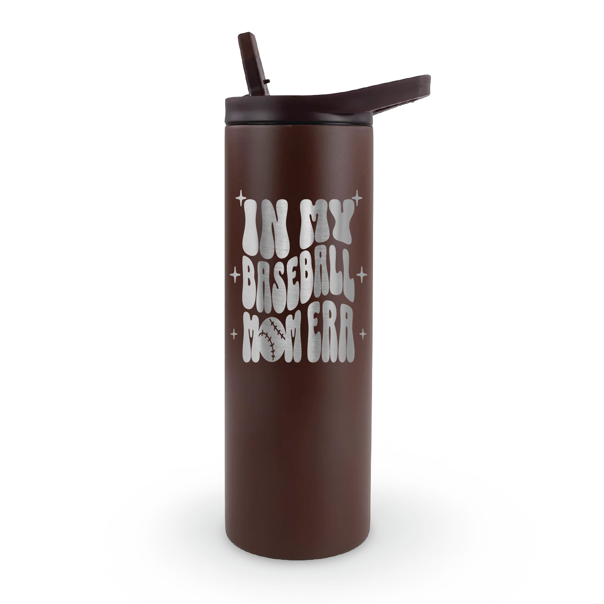 In My Baseball Mom Era 20 oz Laser Etched Tumbler