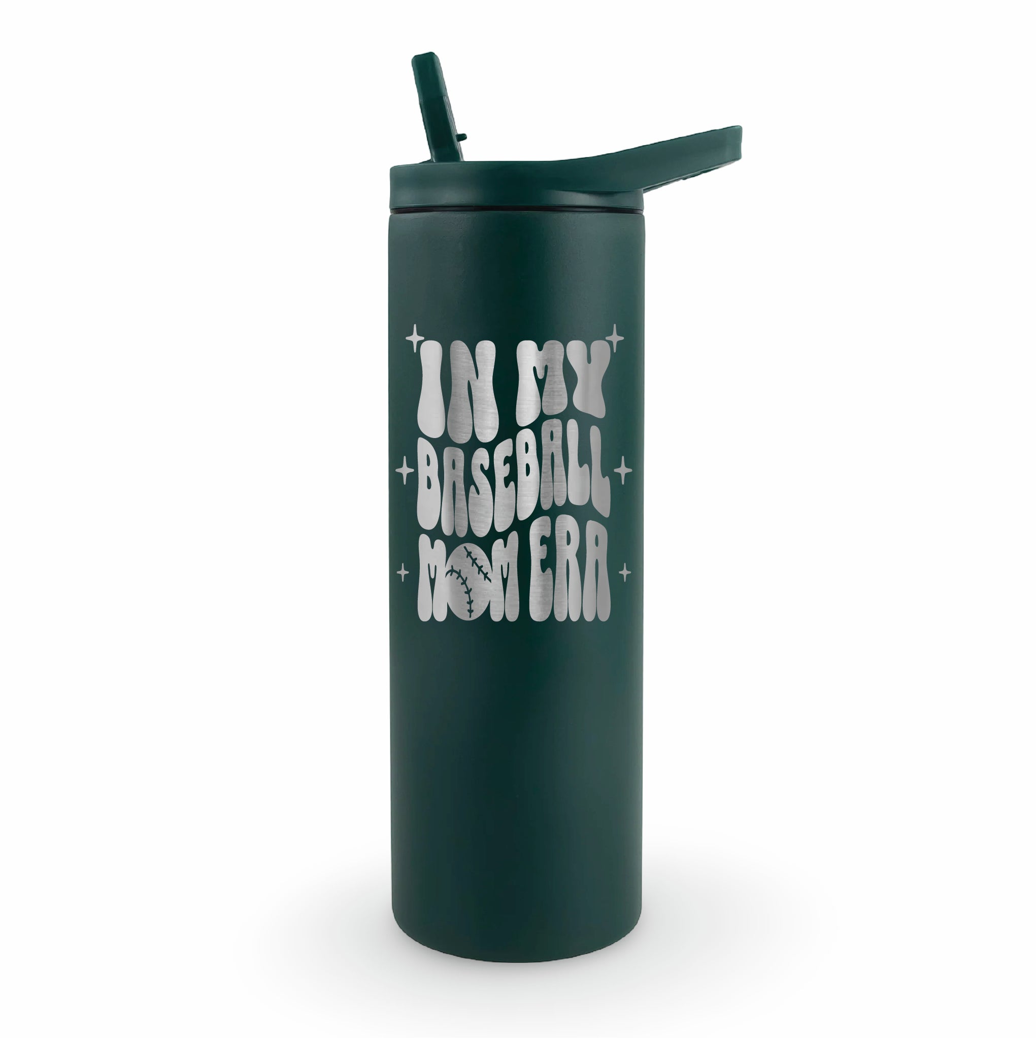In My Baseball Mom Era 20 oz Laser Etched Tumbler