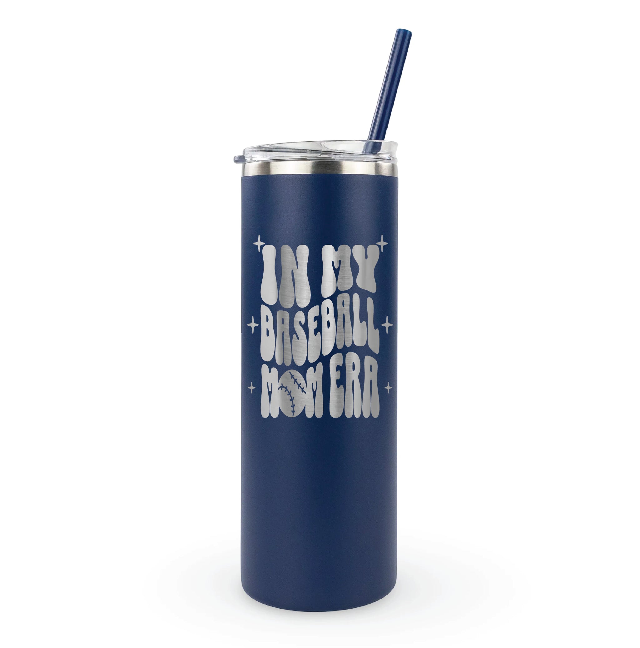 In My Baseball Mom Era 20 oz Laser Etched Tumbler