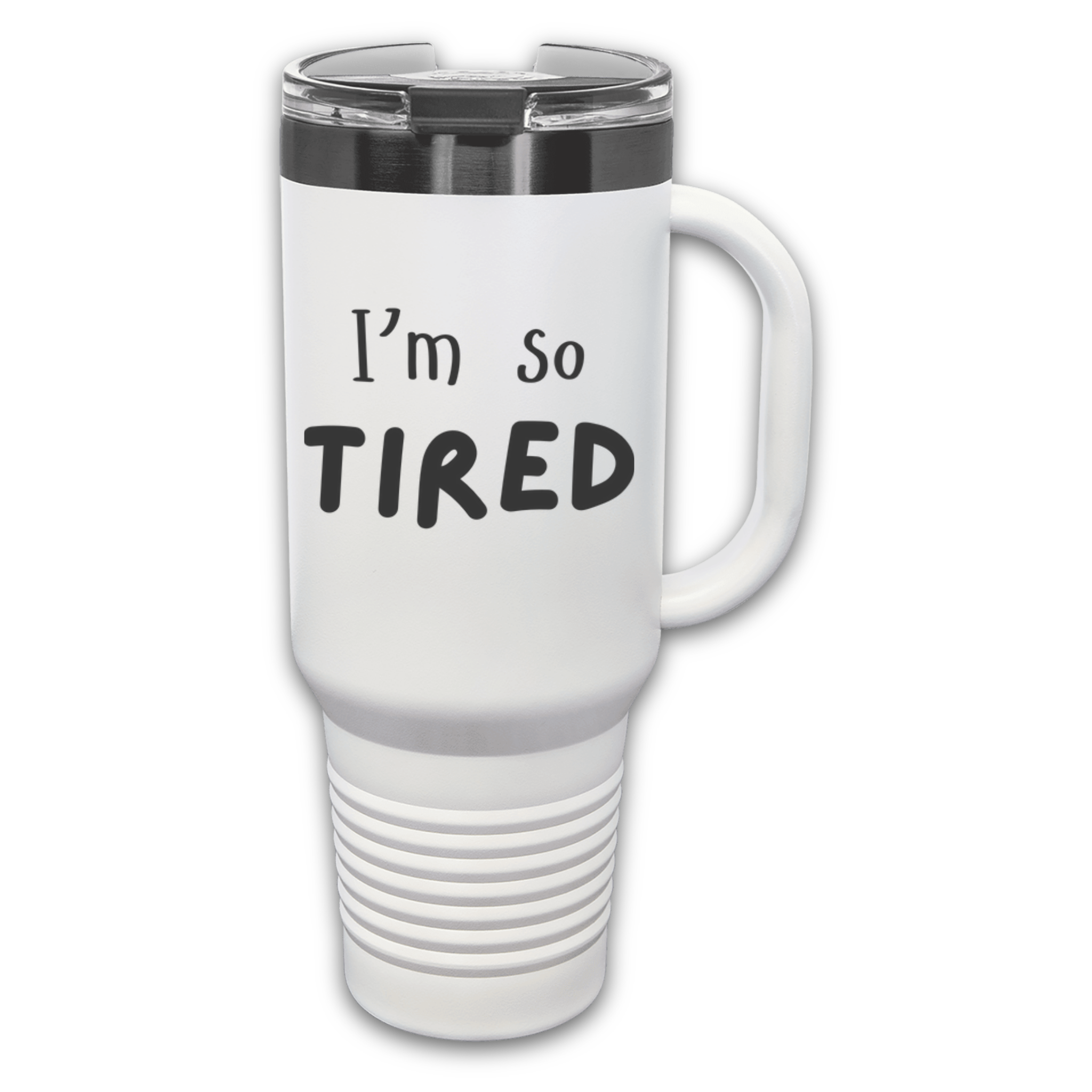 Classy When Caffeinated 40 oz. Laser Engraved Tumbler