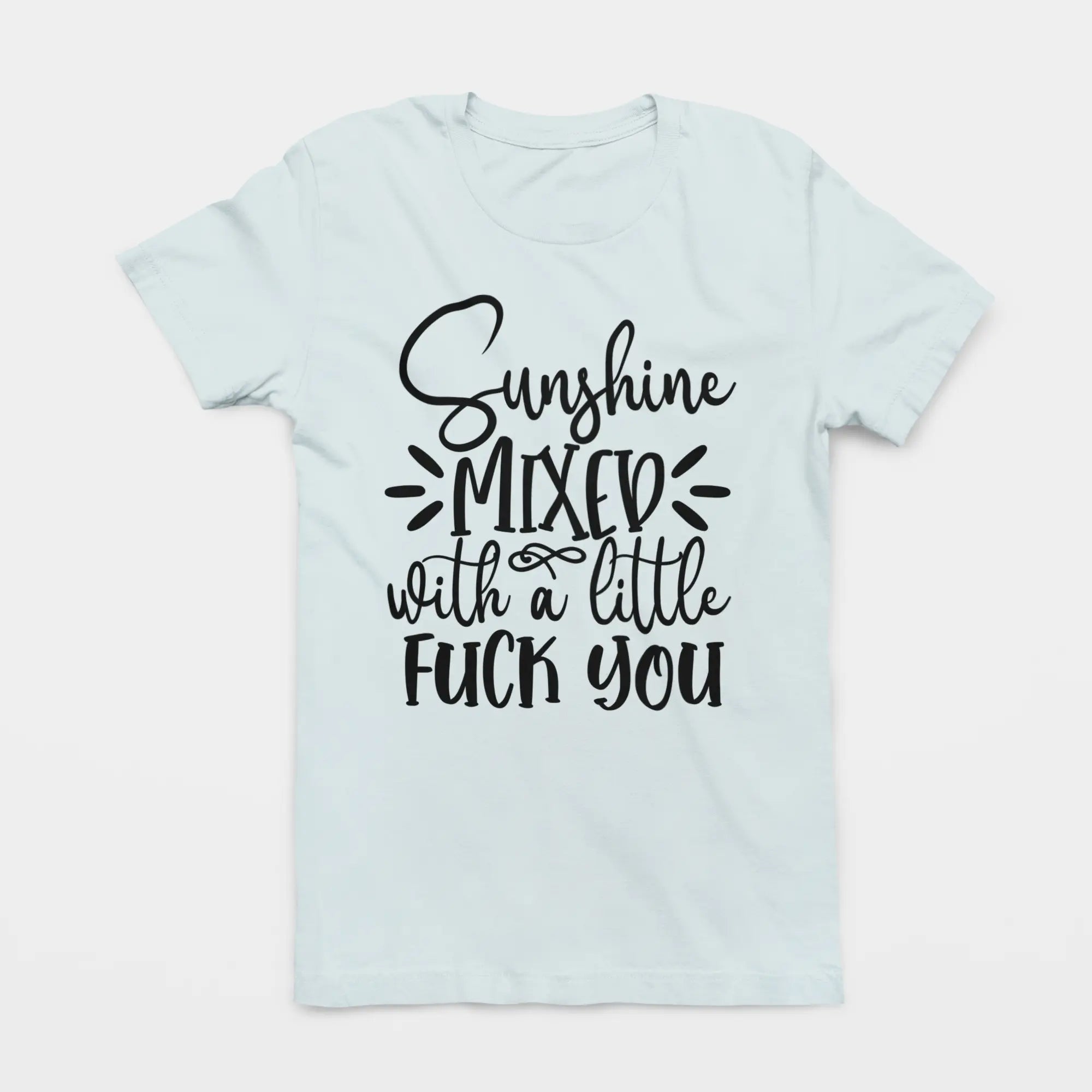 Flat lay of Bella Canvas round neck tee - soft cotton shirt perfect for printing and personalized designs