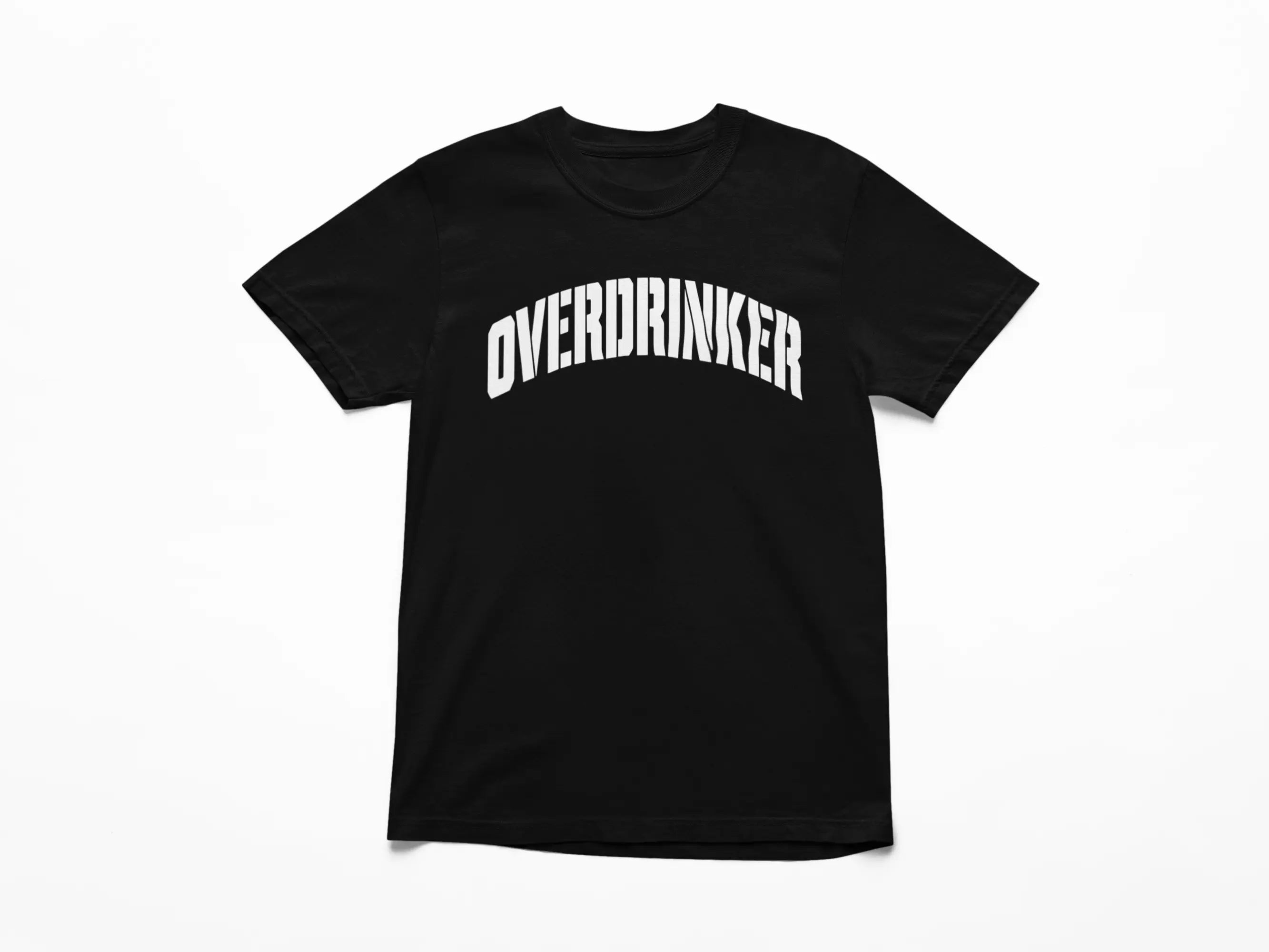 Black funny overdrinker tee 