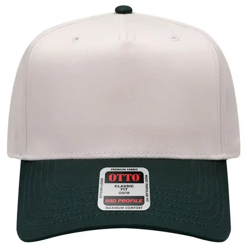 Dark Green and natural Otto Classic Fit Baseball Snapback cap