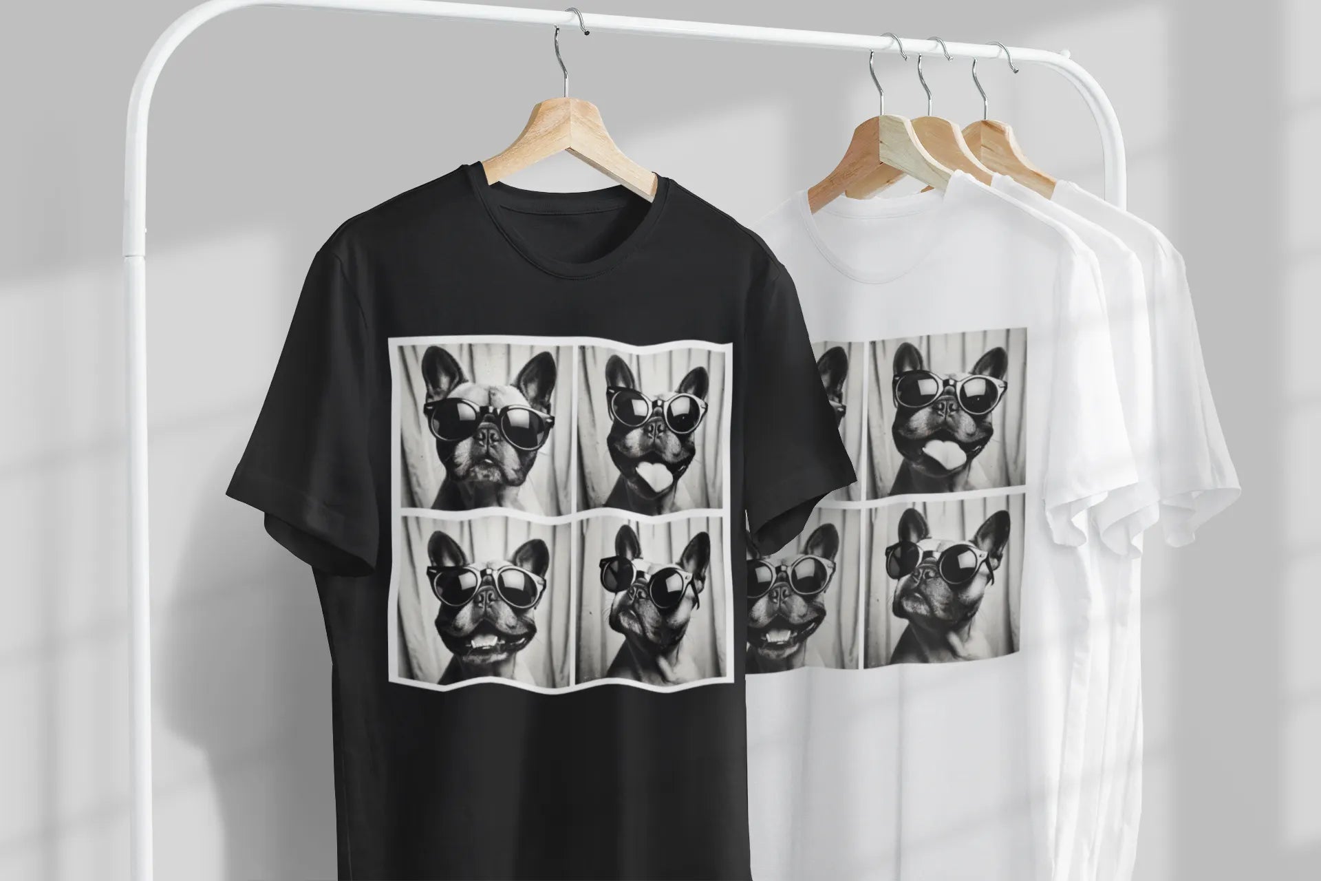 Hanger mockup of dog lover shirt - pet parent tee for dog moms and fur baby enthusiasts who love their pups