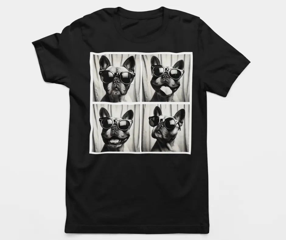Front view of dog mom shirt - pet lover apparel graphic tee for proud dog parents and animal lovers