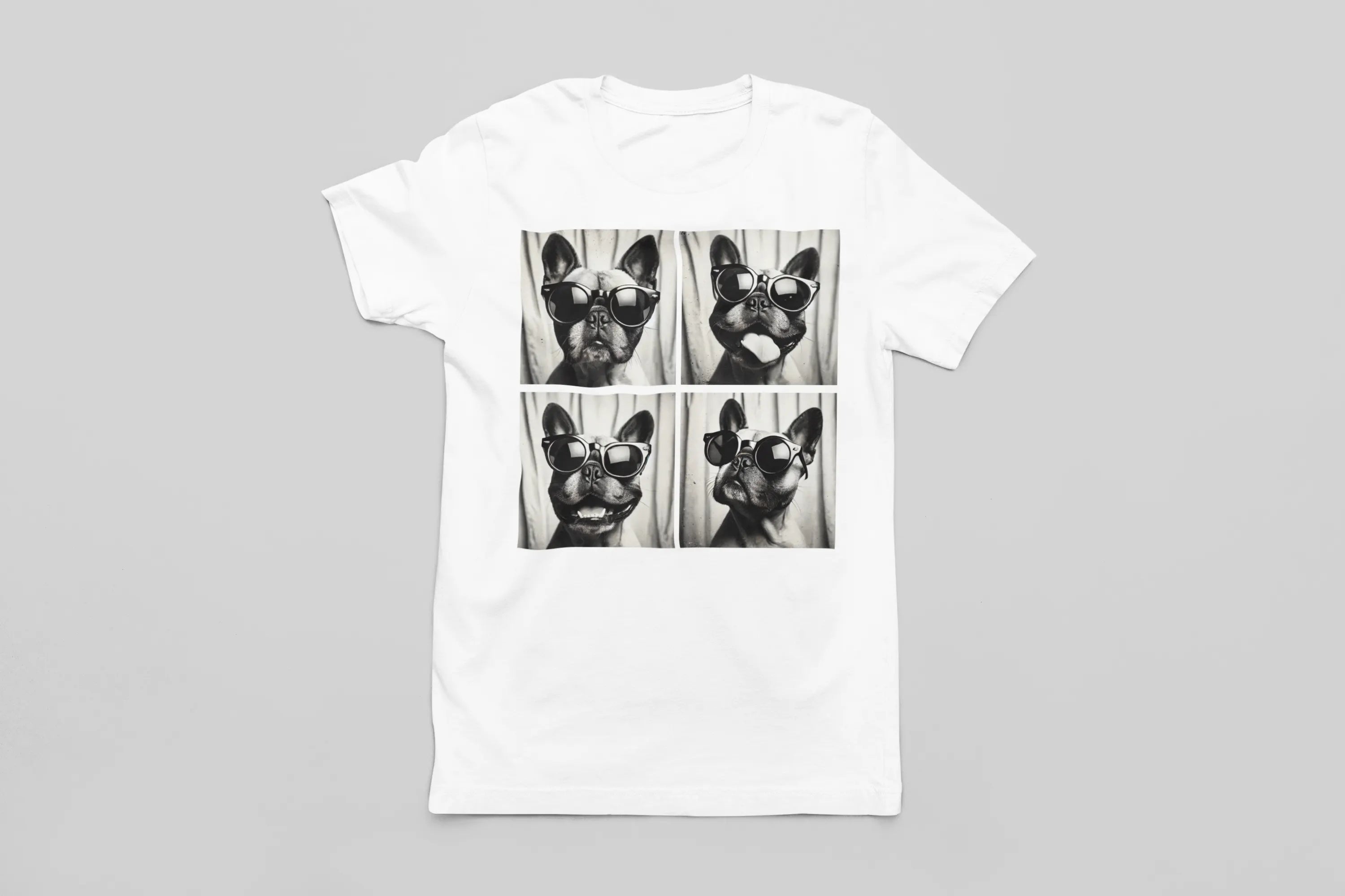 Flat lay of dog lover shirt - pet parent apparel tee for dog moms who treat their pups like family