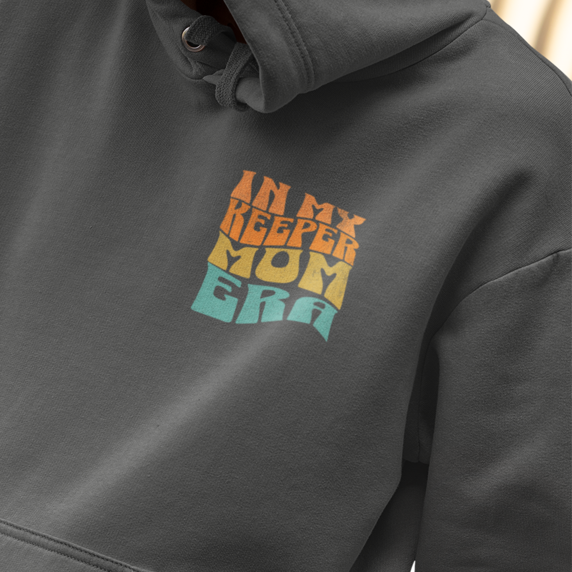 front keeper mom era Goalkeeper-themed hoodie featuring the phrase 'Cause the Keepers Gonna Save' with a soccer player silhouette, inspired by Taylor Swift's lyrics.