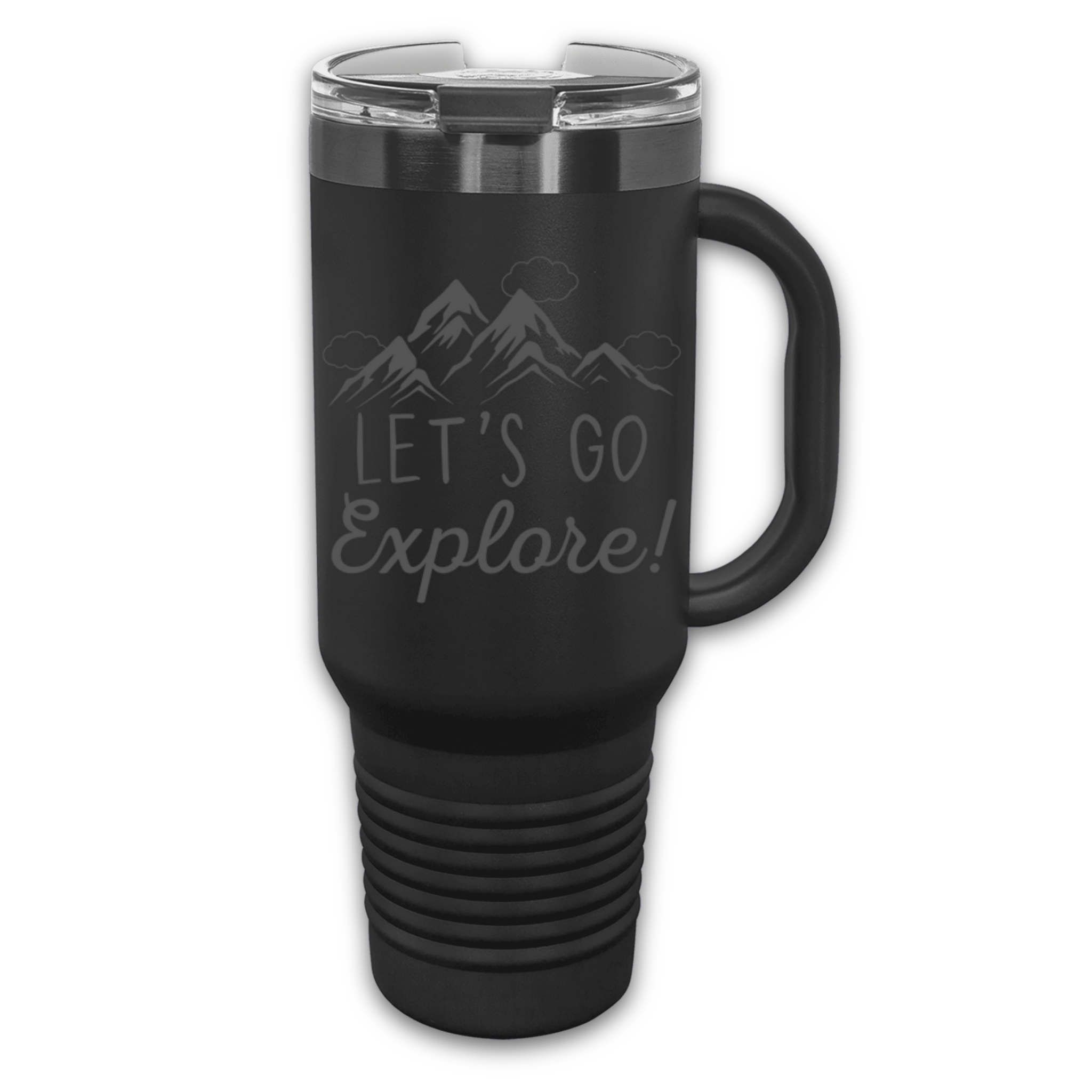Let's Go Explore 40 oz Laser Engraved Tumbler