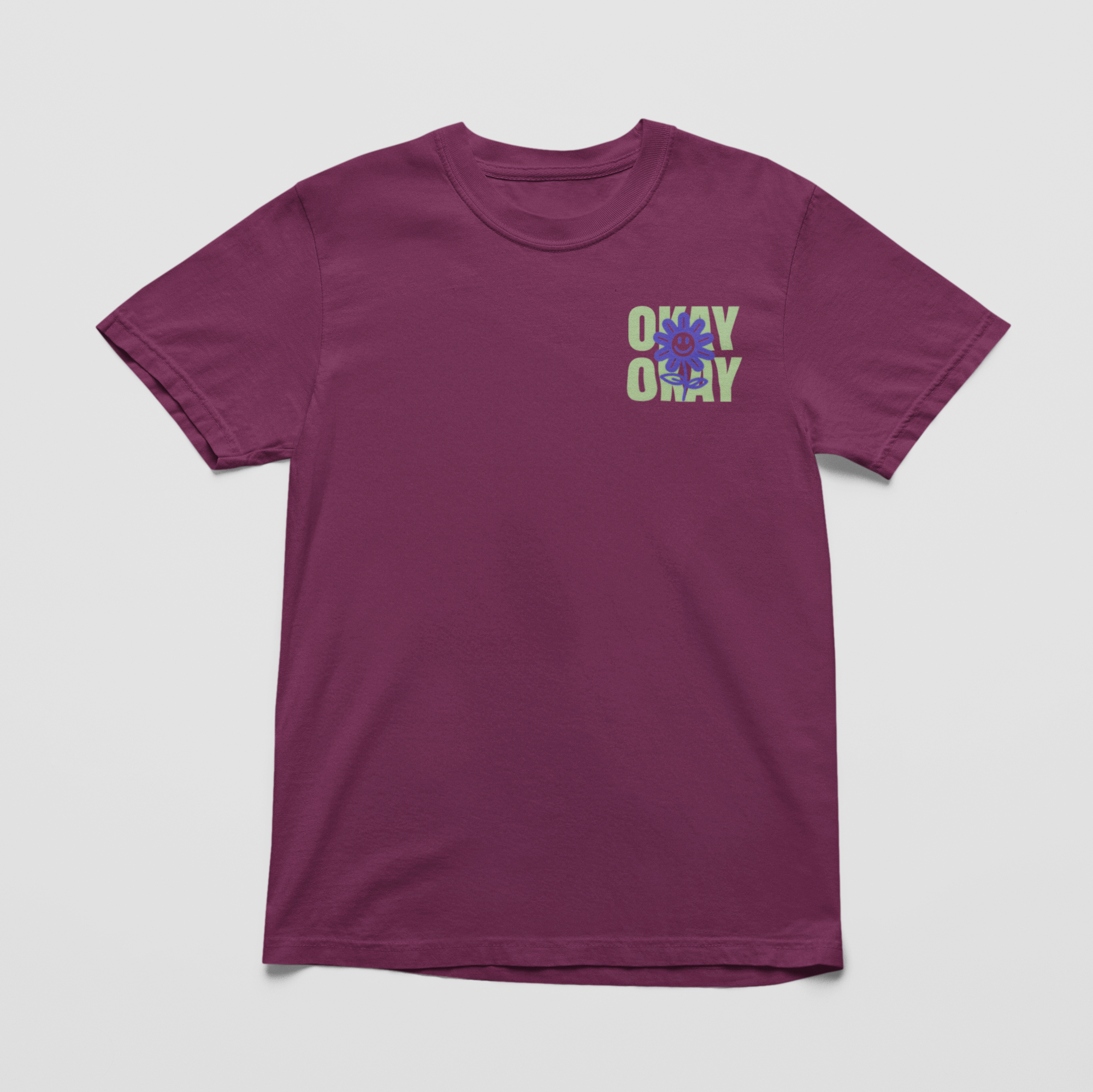 Vineyar Comfort Colors t-shirt with "It Might Not Be Okay and That's Okay Too" message from After Five Designs 