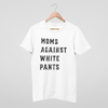 White Moms Against White Pants' Comfort Colors tee for sports moms tired of washing their kids' stained baseball and football pants