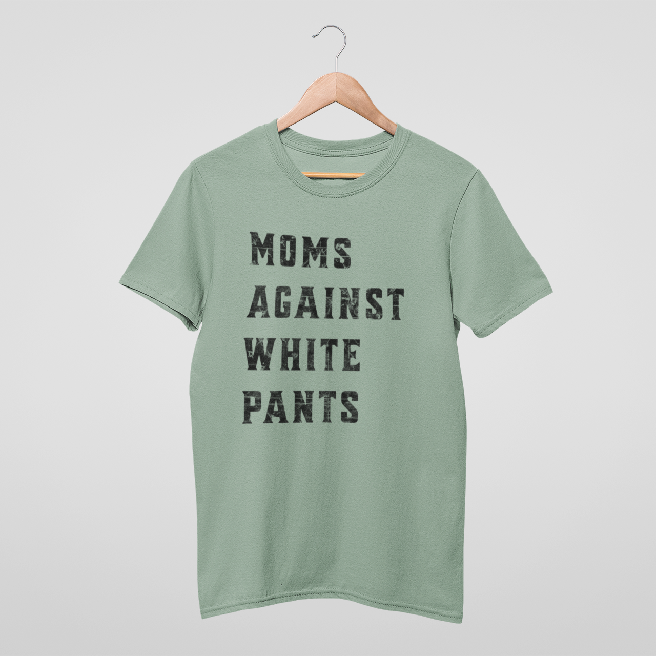 Bay colored Moms Against White Pants' Comfort Colors tee for sports moms tired of washing their kids' stained baseball and football pants