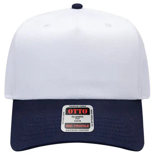 Navy and white Otto Classic Fit Baseball Snapback cap