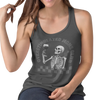 Overstimulated Moms Club Racerback Tank worn by tired mom - Funny exhausted mom humor apparel - After Five Designs