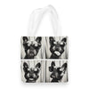 Clean background "Photobooth" cotton canvas tote bag - sustainable reusable shopping bag with fun graphic design