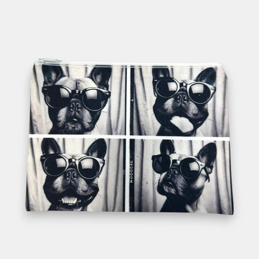 Frenchie Photo Booth Makeup Bag