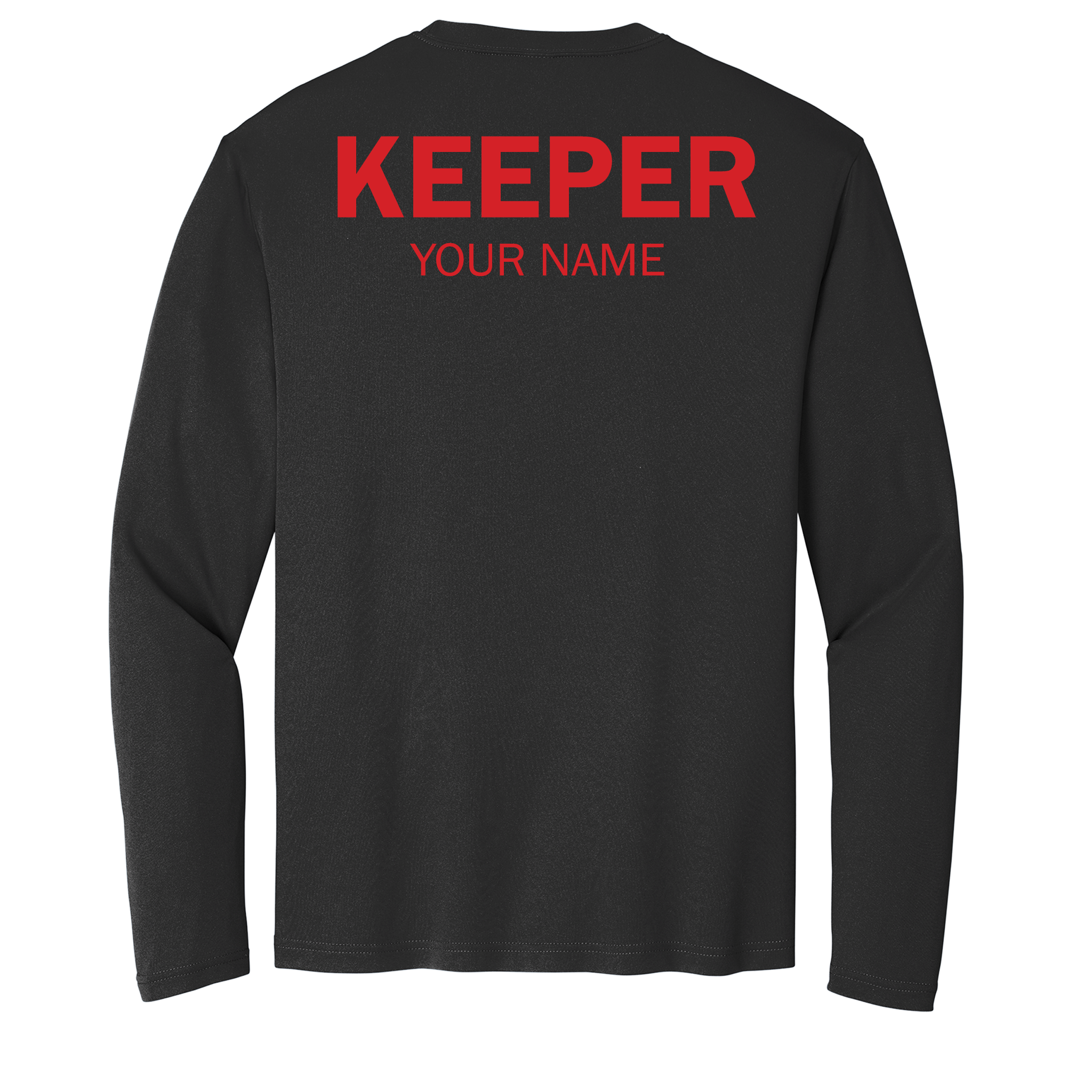 Custom Long Sleeve Youth Shutout GK Academy Performance Tee