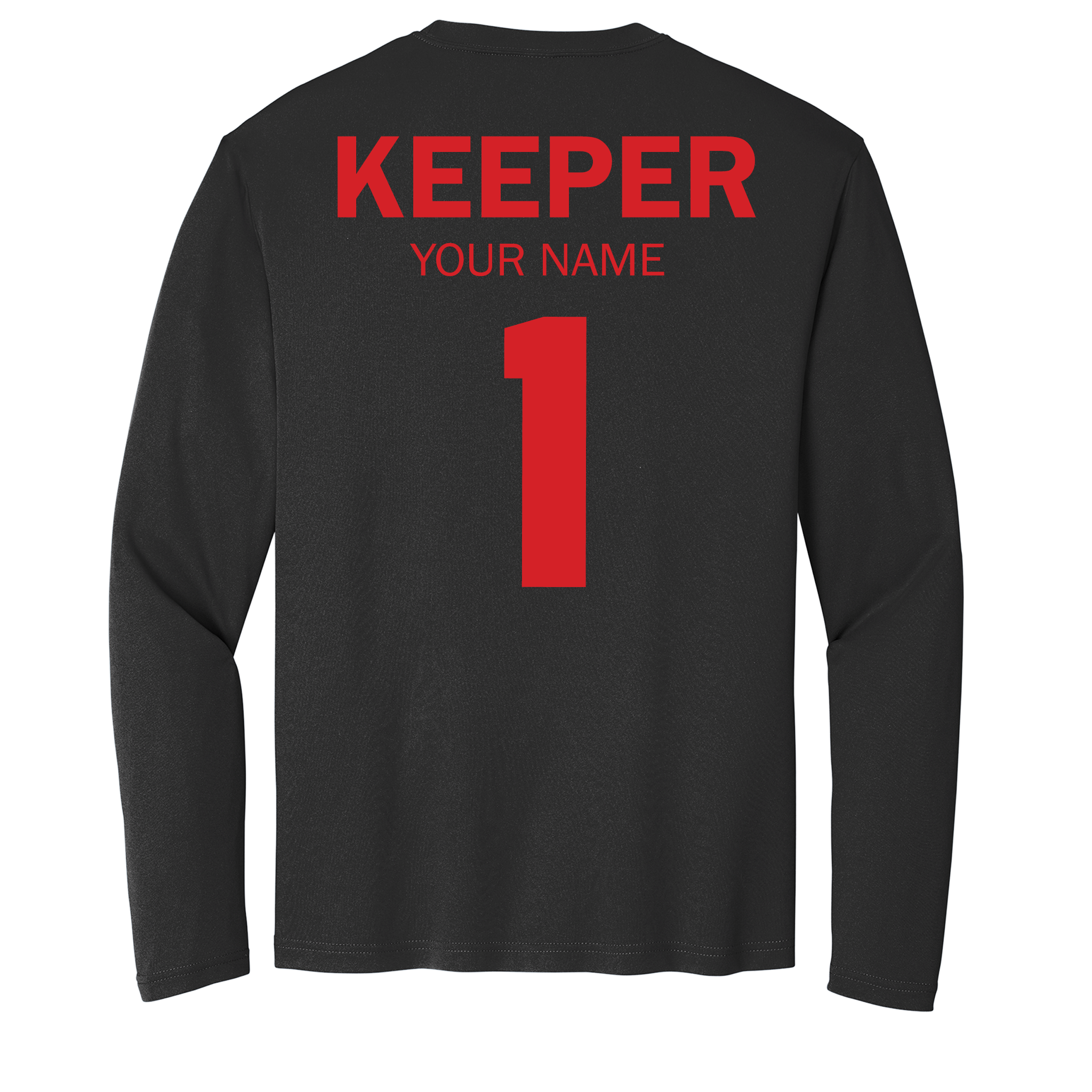 Custom Long Sleeve Youth Shutout GK Academy Performance Tee