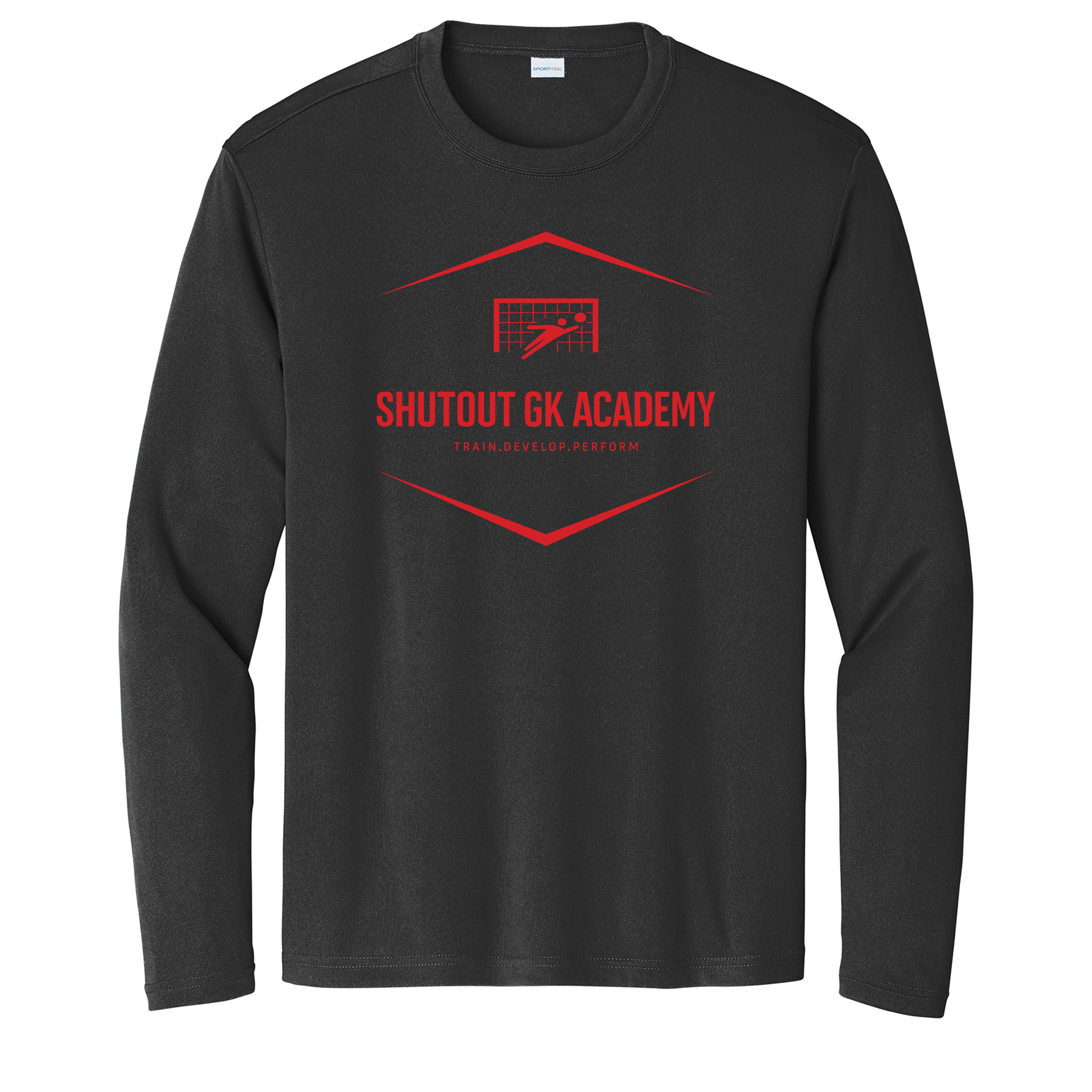 Standard Long Sleeve Adult Shutout GK Academy Performance Tee