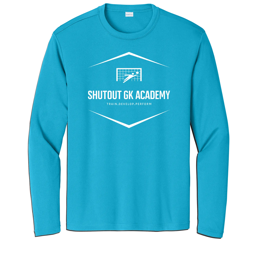 Custom Long Sleeve Youth Shutout GK Academy Performance Tee
