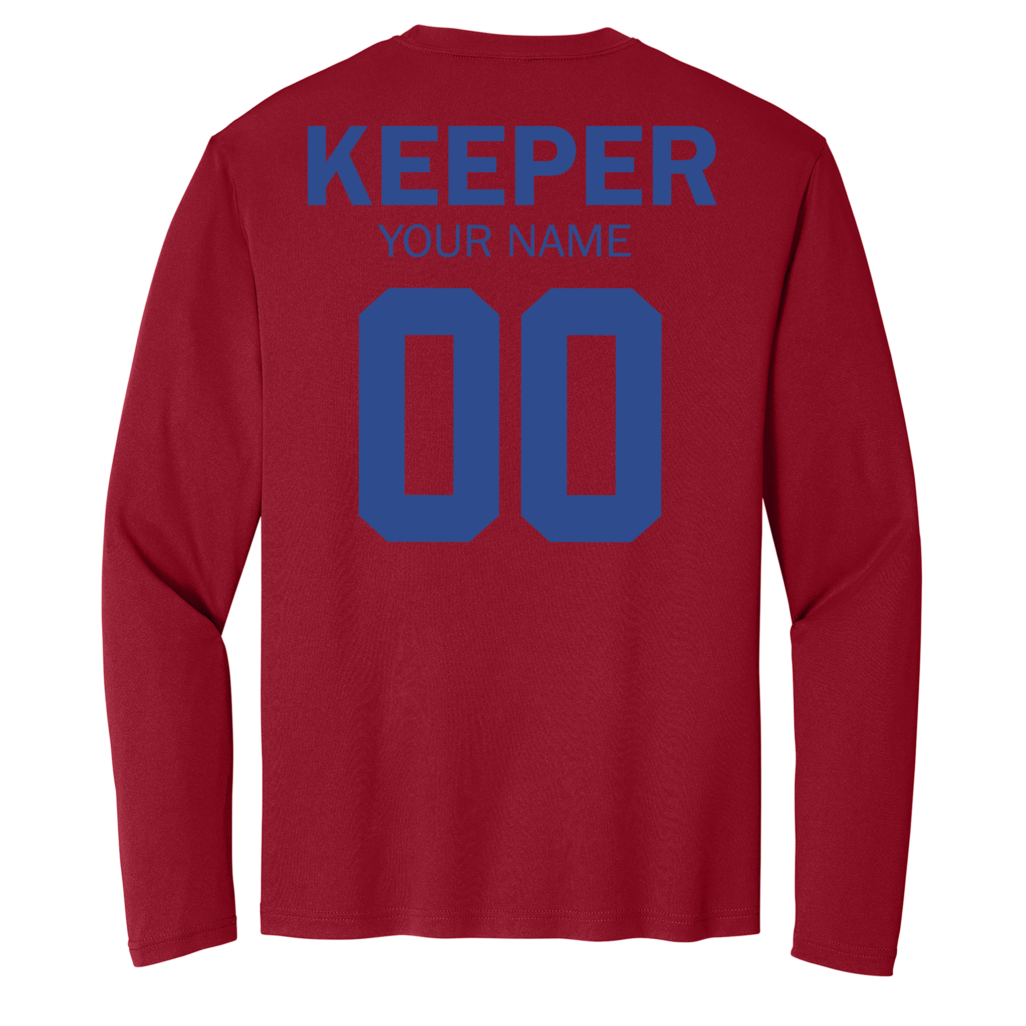Custom Long Sleeve Youth Shutout GK Academy Performance Tee
