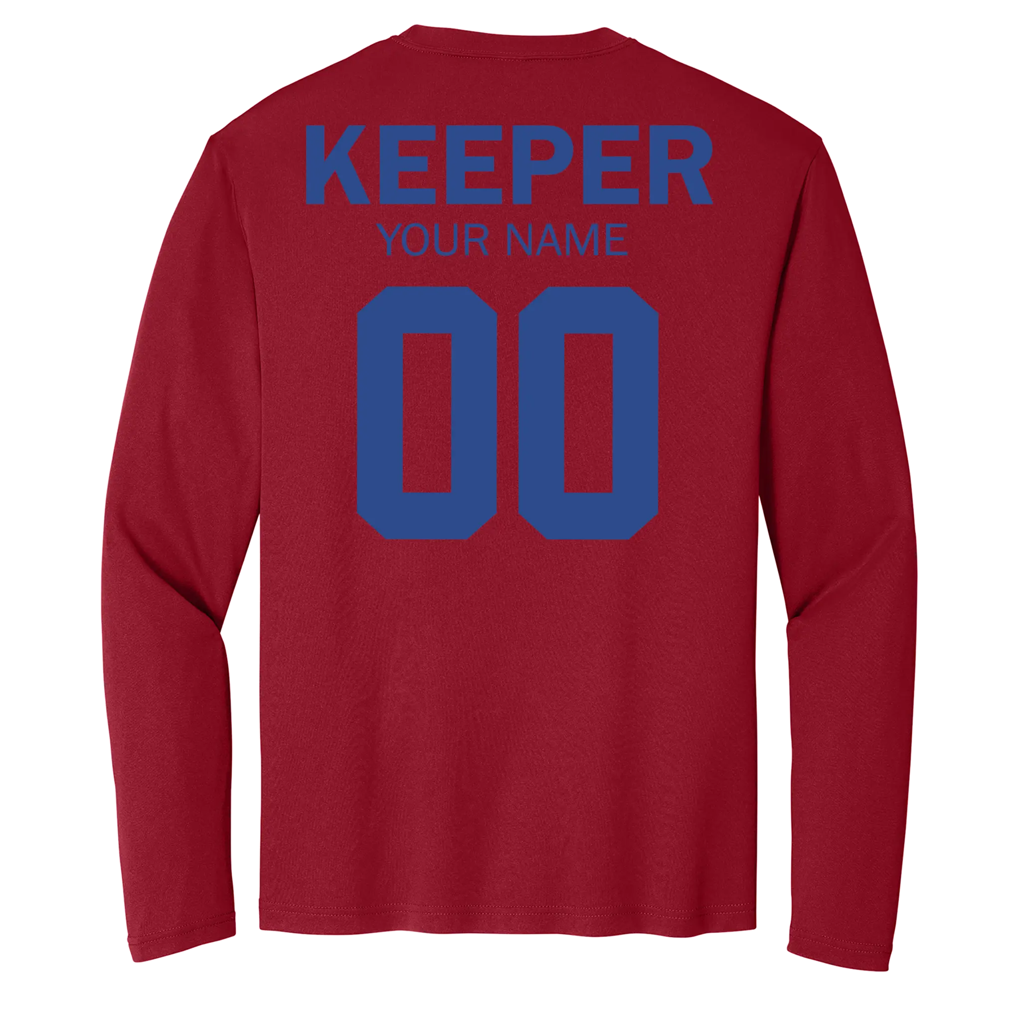 Custom Long Sleeve Youth Shutout GK Academy Performance Tee
