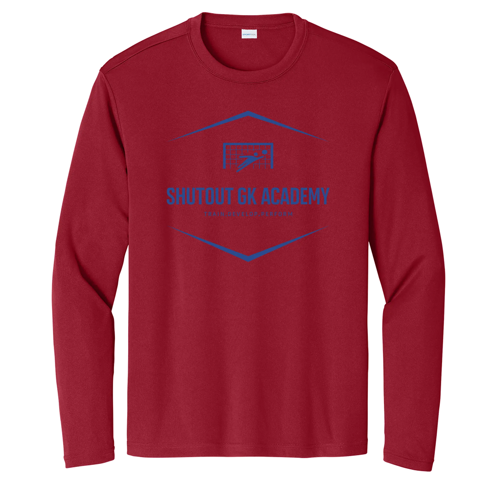 Custom Long Sleeve Youth Shutout GK Academy Performance Tee