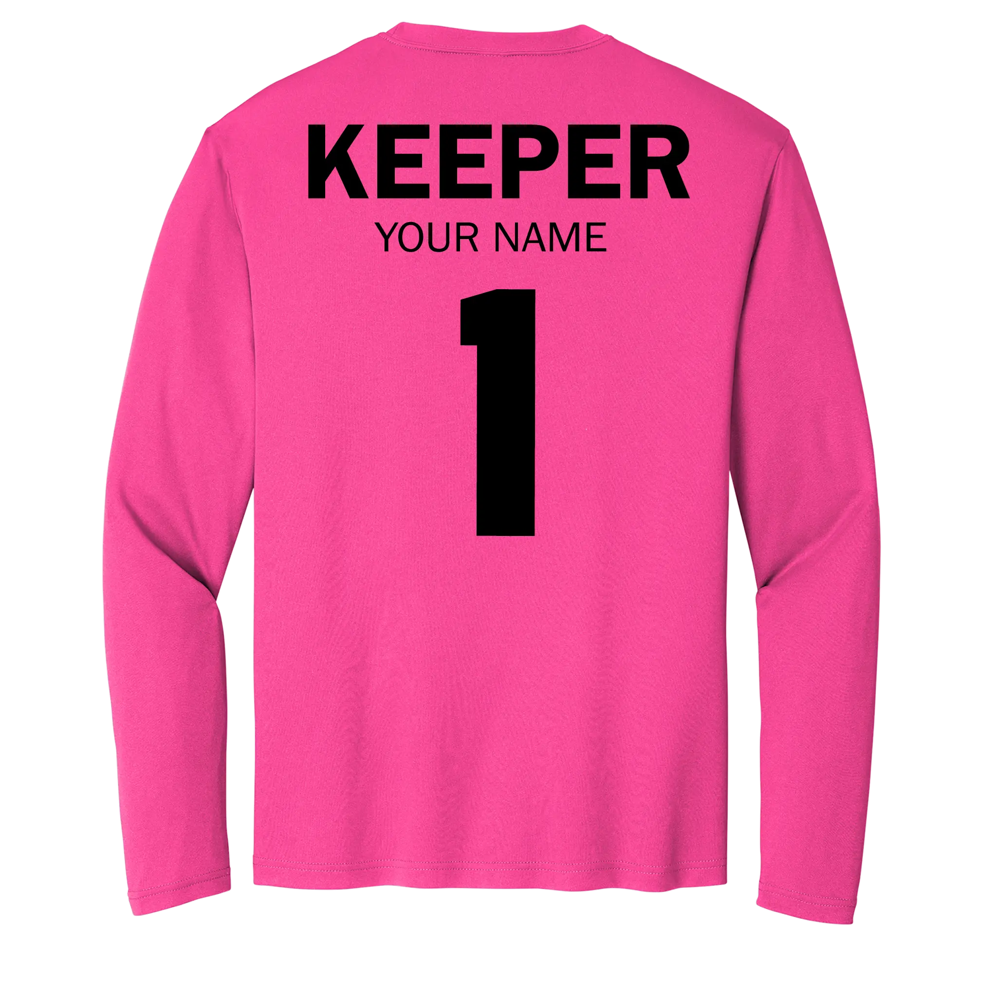 Custom Long Sleeve Youth Shutout GK Academy Performance Tee