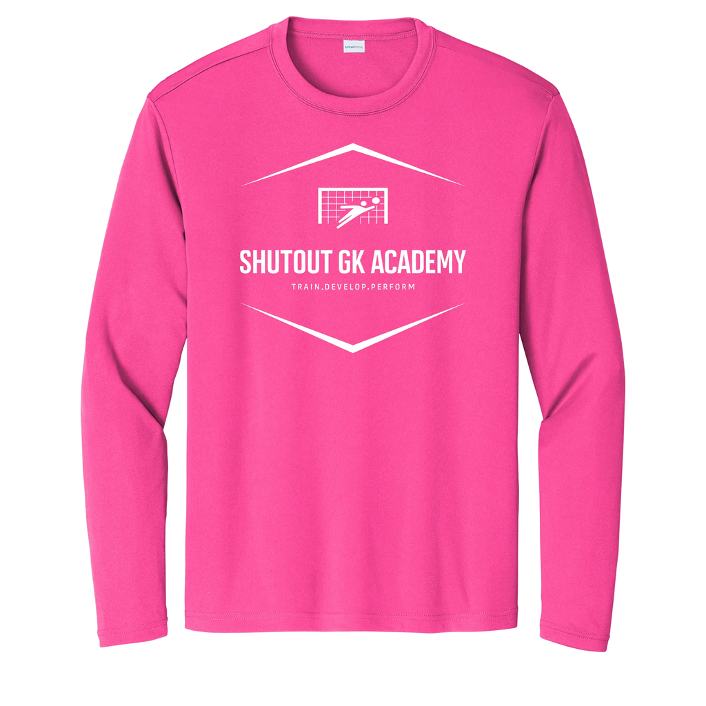 Custom Long Sleeve Youth Shutout GK Academy Performance Tee