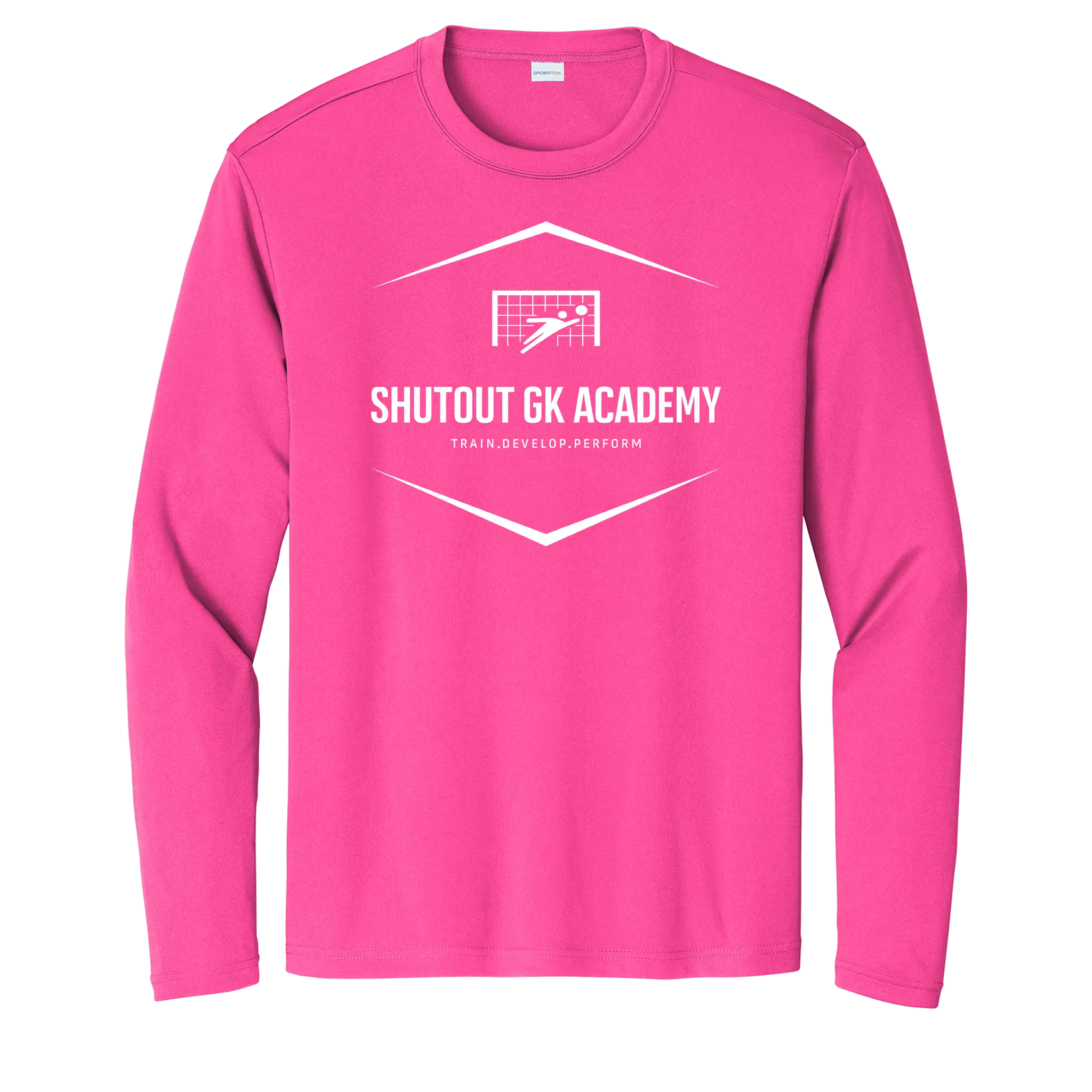 Custom Long Sleeve Youth Shutout GK Academy Performance Tee