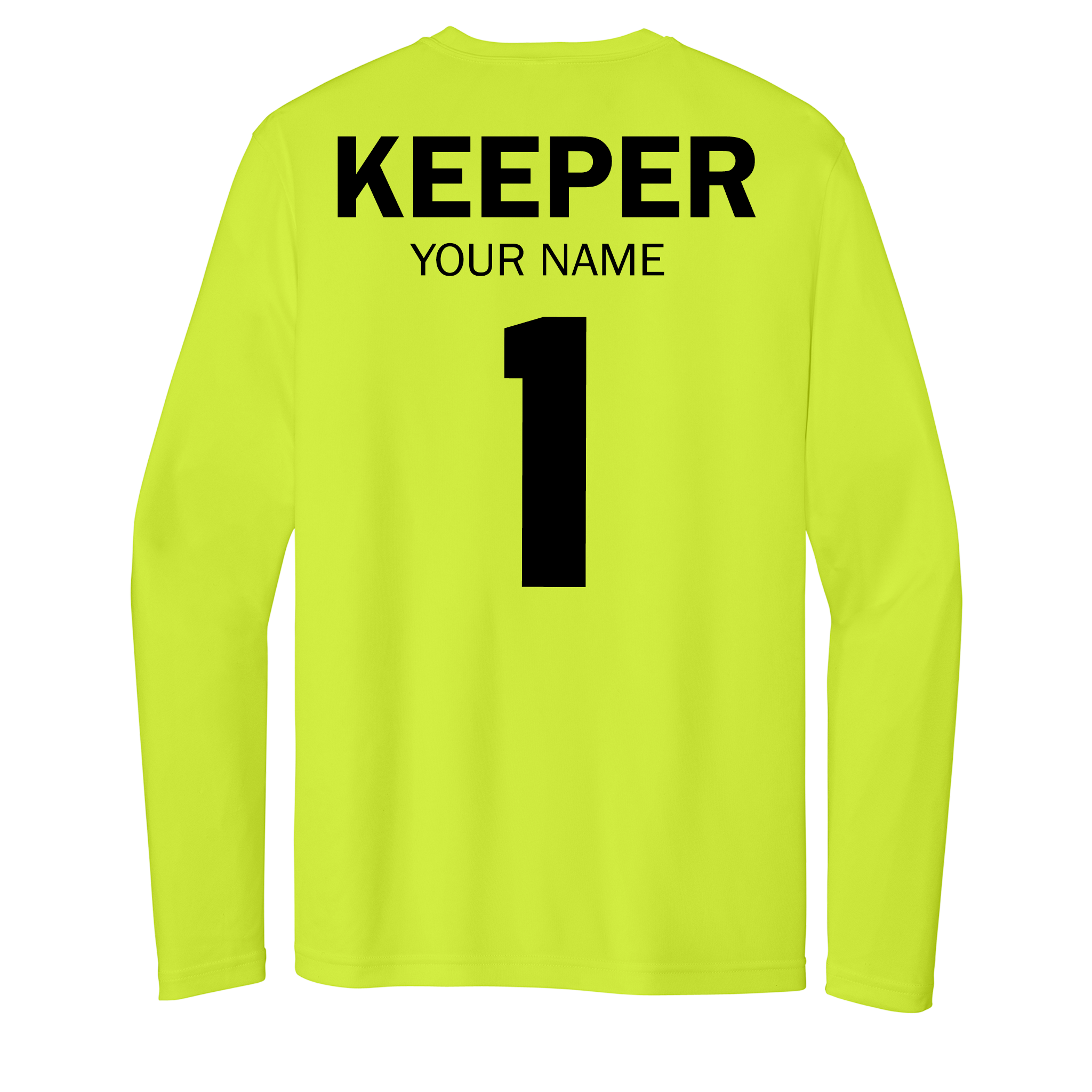 Custom Long Sleeve Adult Shutout GK Academy Performance Tee