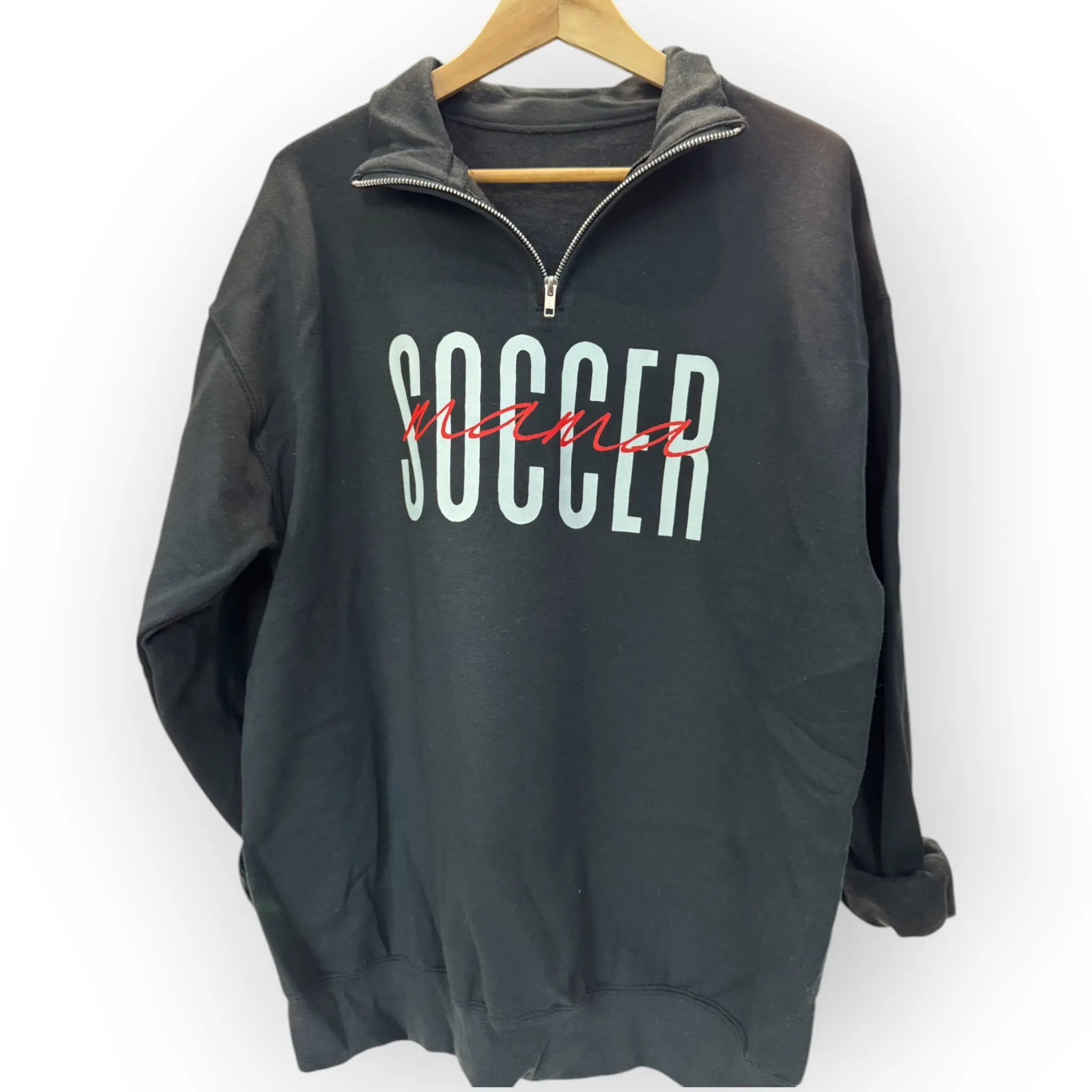 1/4 Zip Sports Mama Sweaters