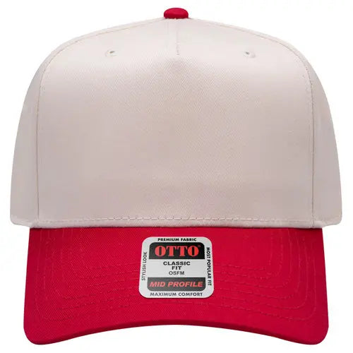 Red and natural Otto Classic Fit Baseball Snapback cap